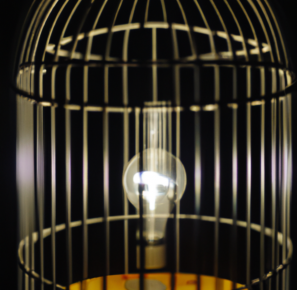 Lightbulb in a cage